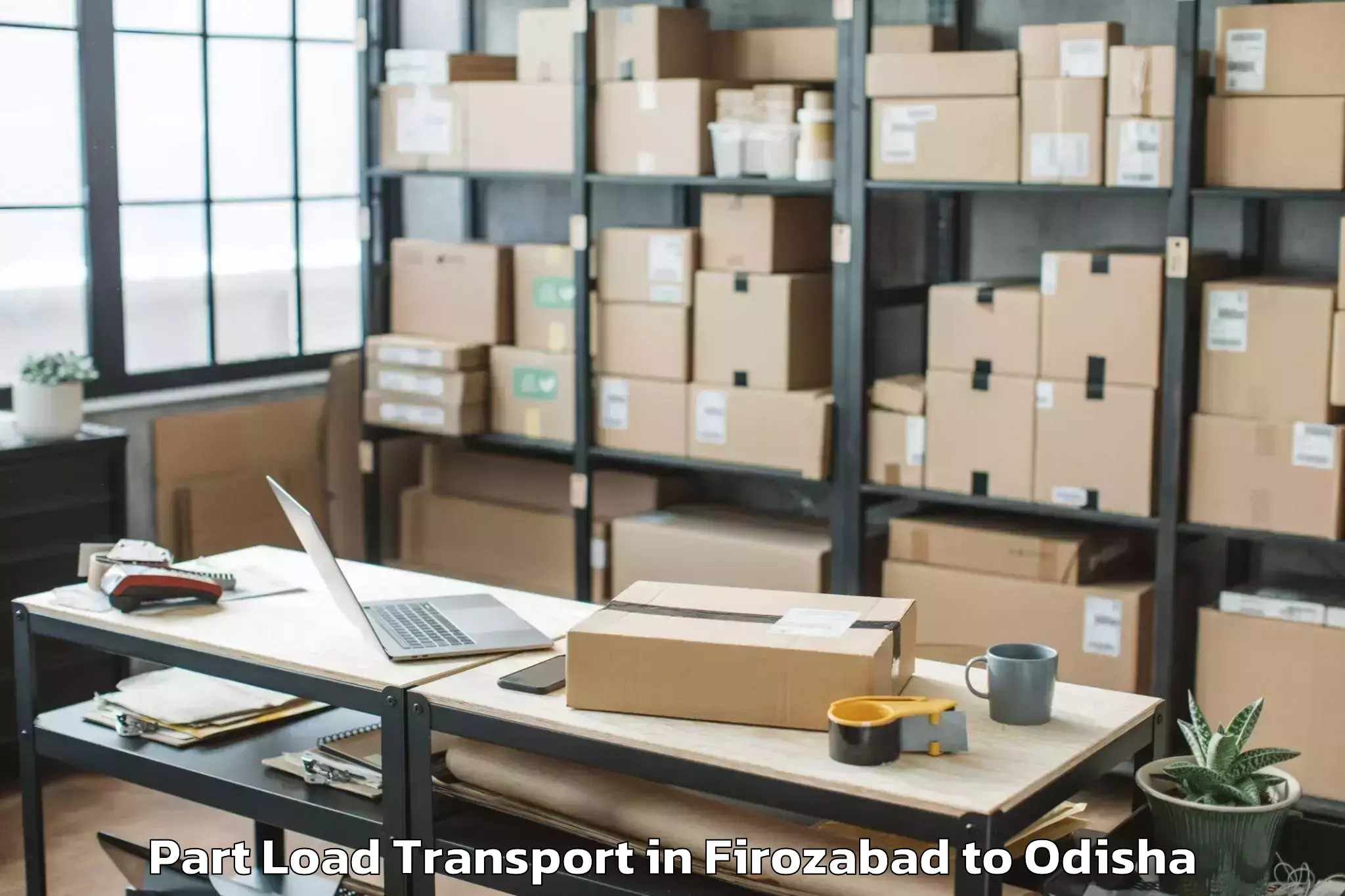 Reliable Firozabad to Kesinga Part Load Transport